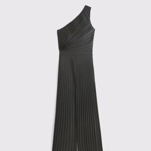 A&F Black Pleated Jumpsuit